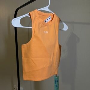 Off-White Orange Tank Top
